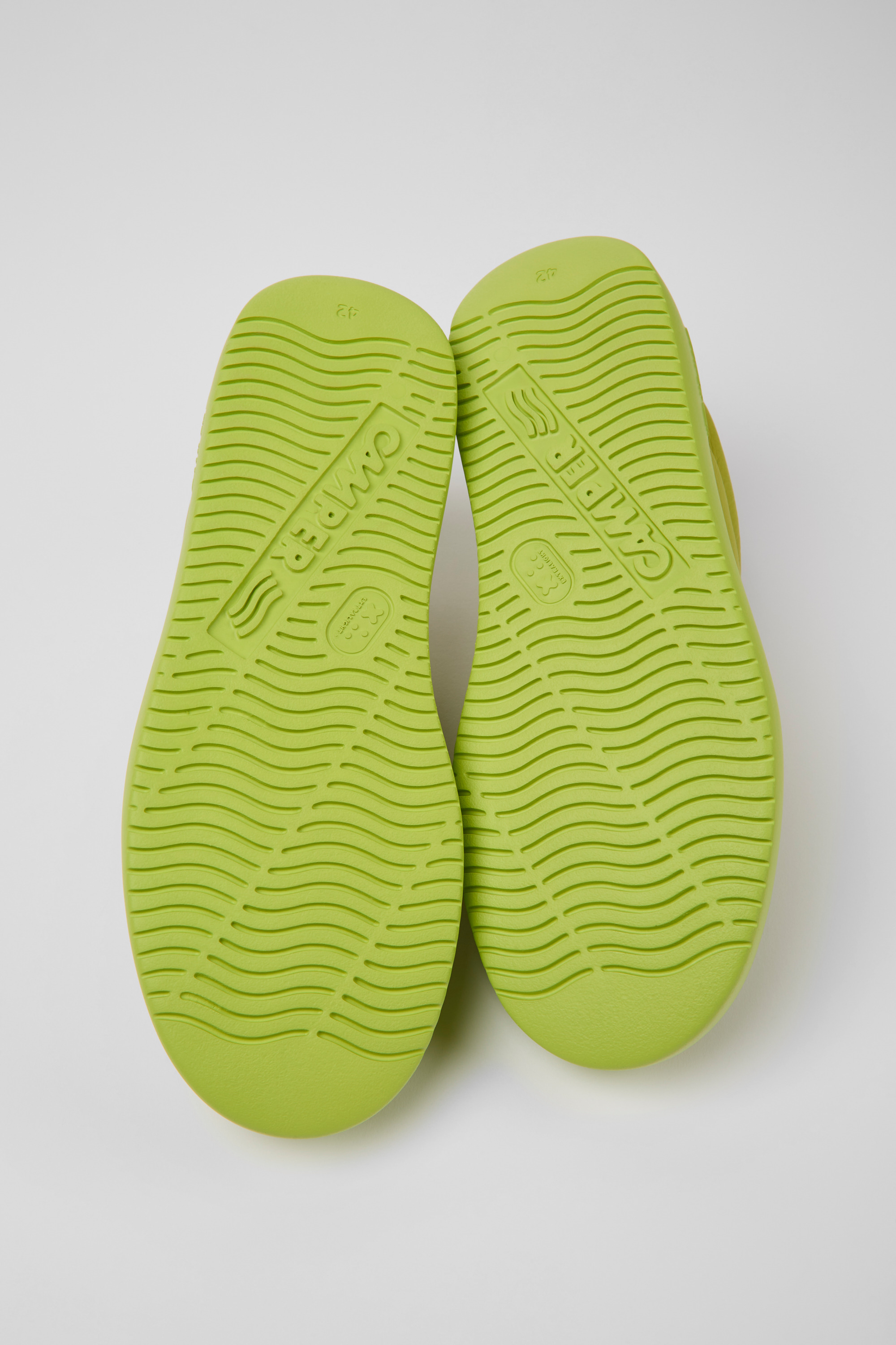 Runner K21 - Green leather sneakers for men