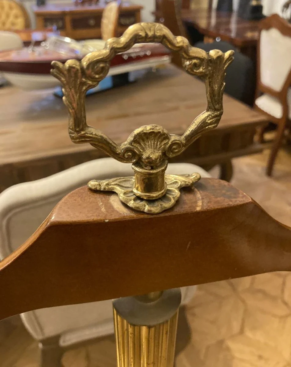 Casa Padrino perchero barroco de lujo oro antiguo / marrón 47 x 47 x A. 121 cm - Perchero de estilo antiguo - Accesorios de dormitorio - Muebles barrocos