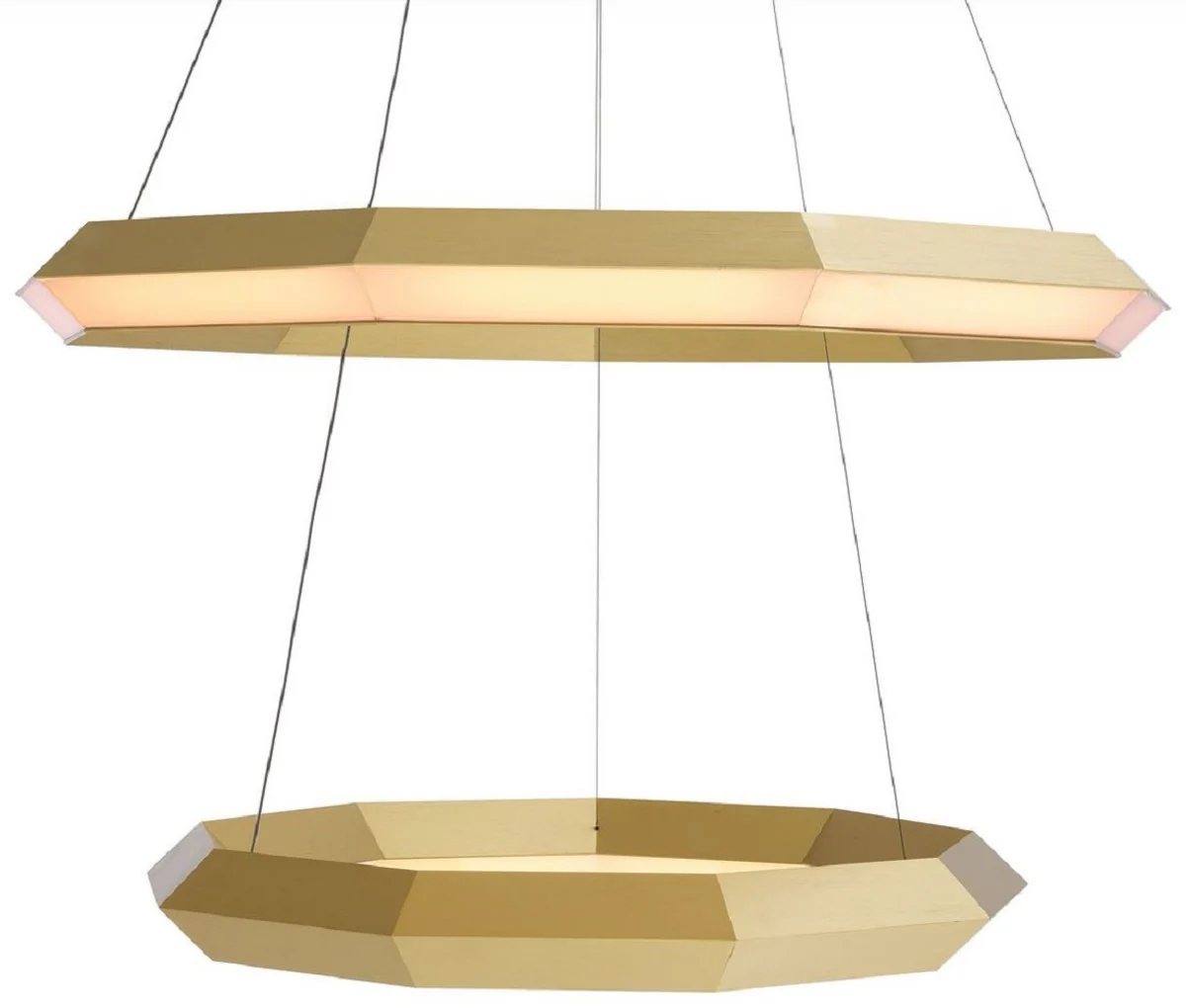 Casa Padrino araña de luces de lujo latón antiguo Ø 80 x A. 206 cm - Araña de luces de salón - Araña de luces de hotel - Calidad de Lujo