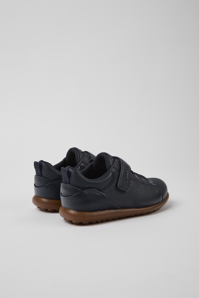 Pelotas Navy blue leather and textile shoes for kids