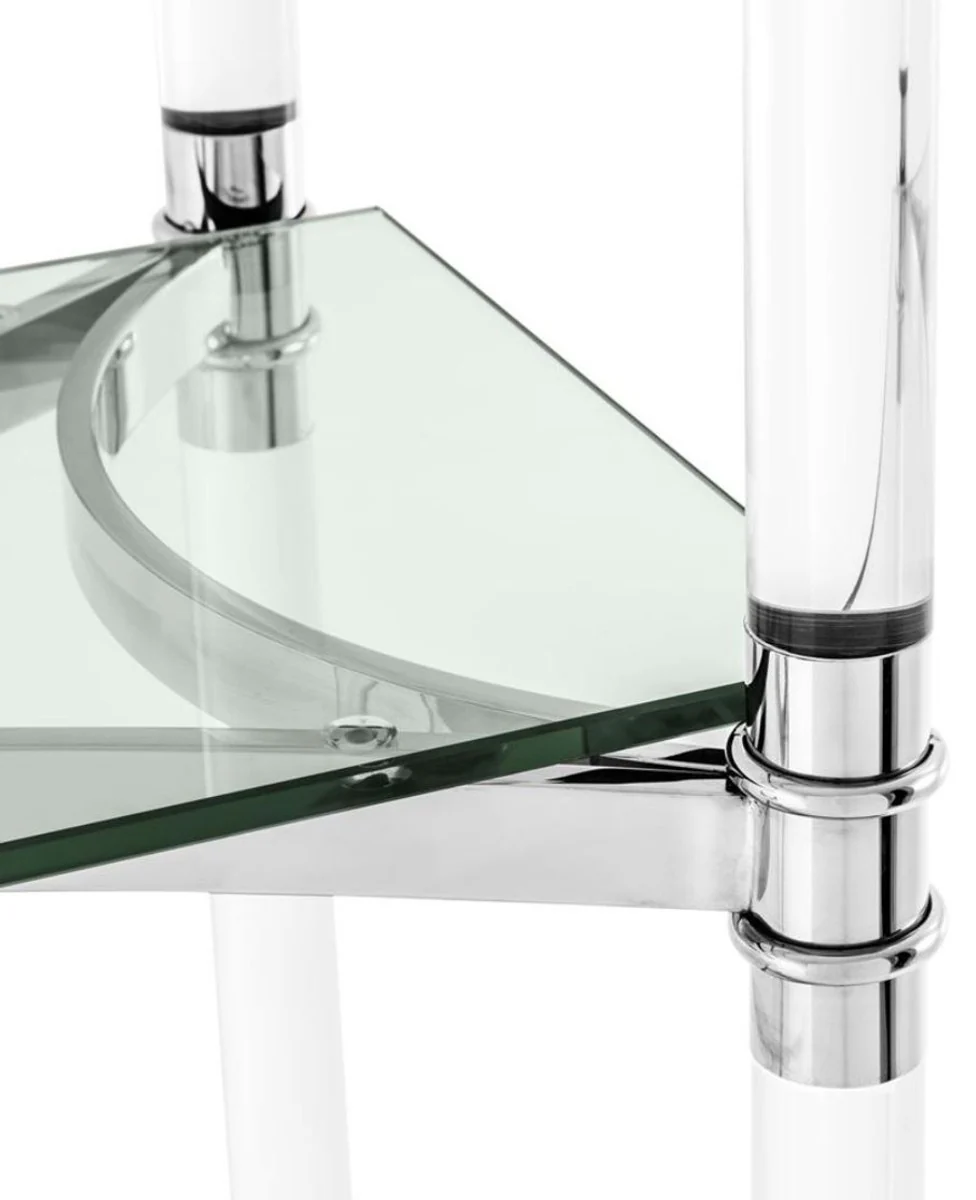 Casa Padrino mueble armario / mueble estanter¨ªa plata 117 x 41 x H. 200 cm - Muebles de Lujo