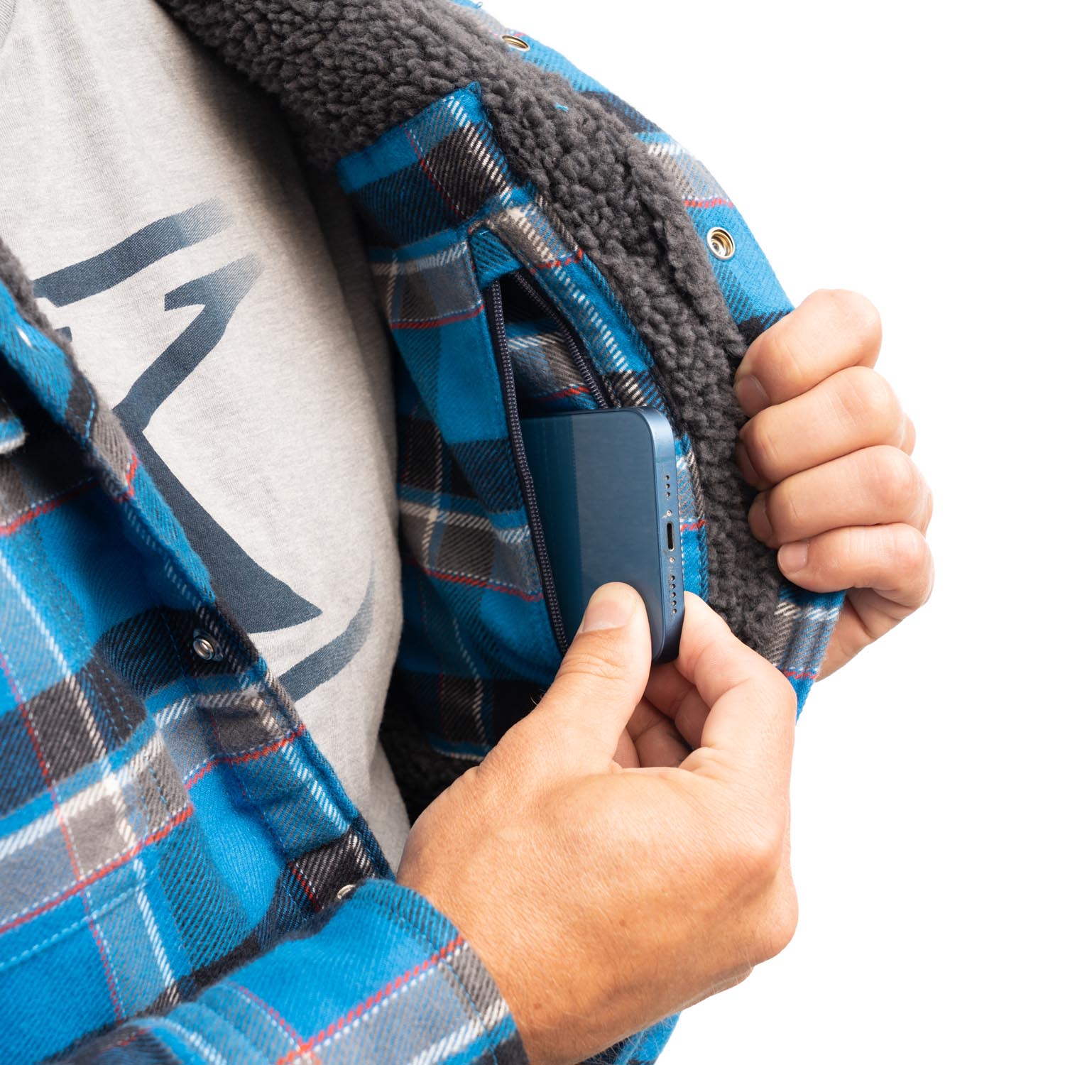Targhee Fleece Lined Flannel Hoodie