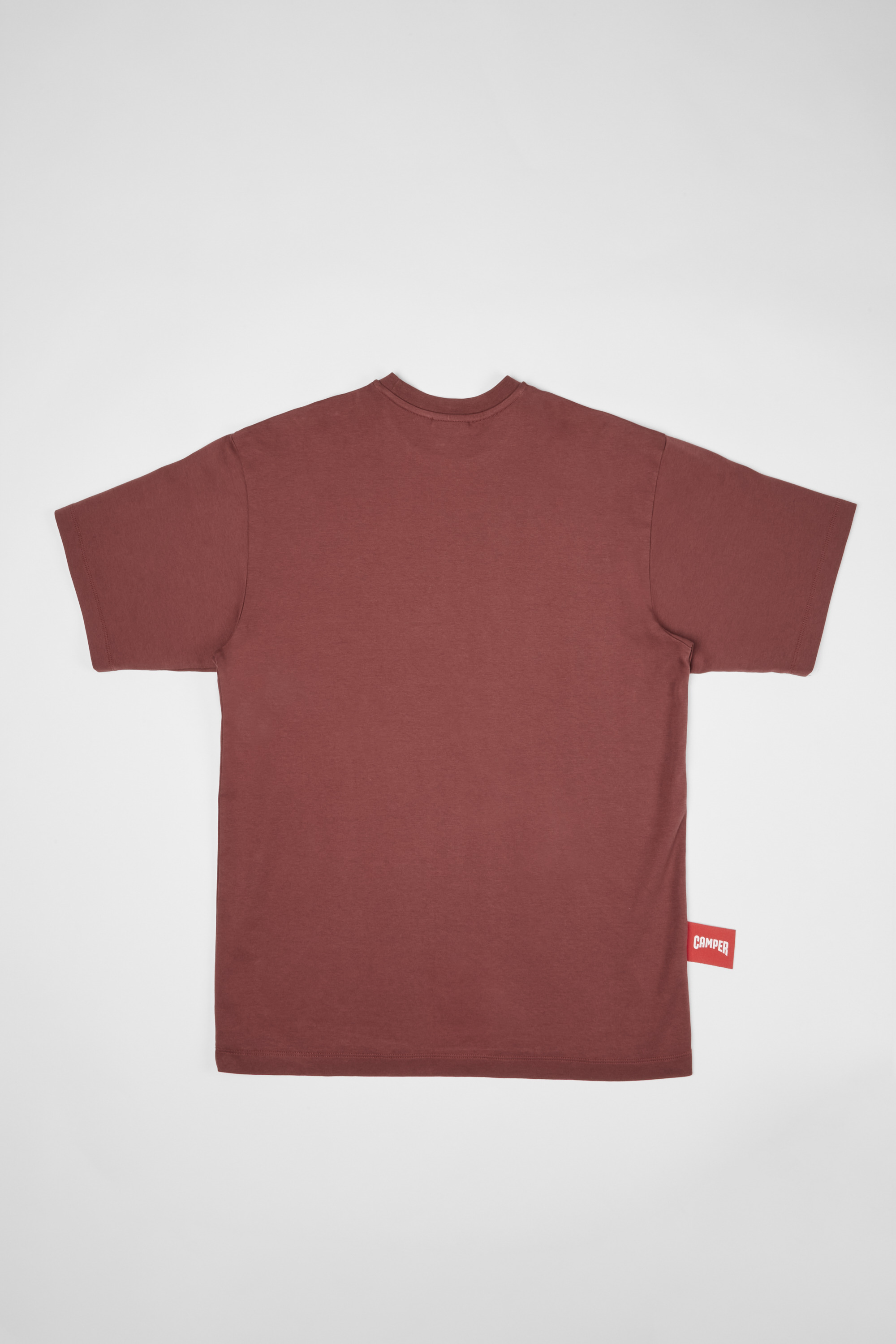 T-Shirt - Burgundy T-shirt with Camper logo