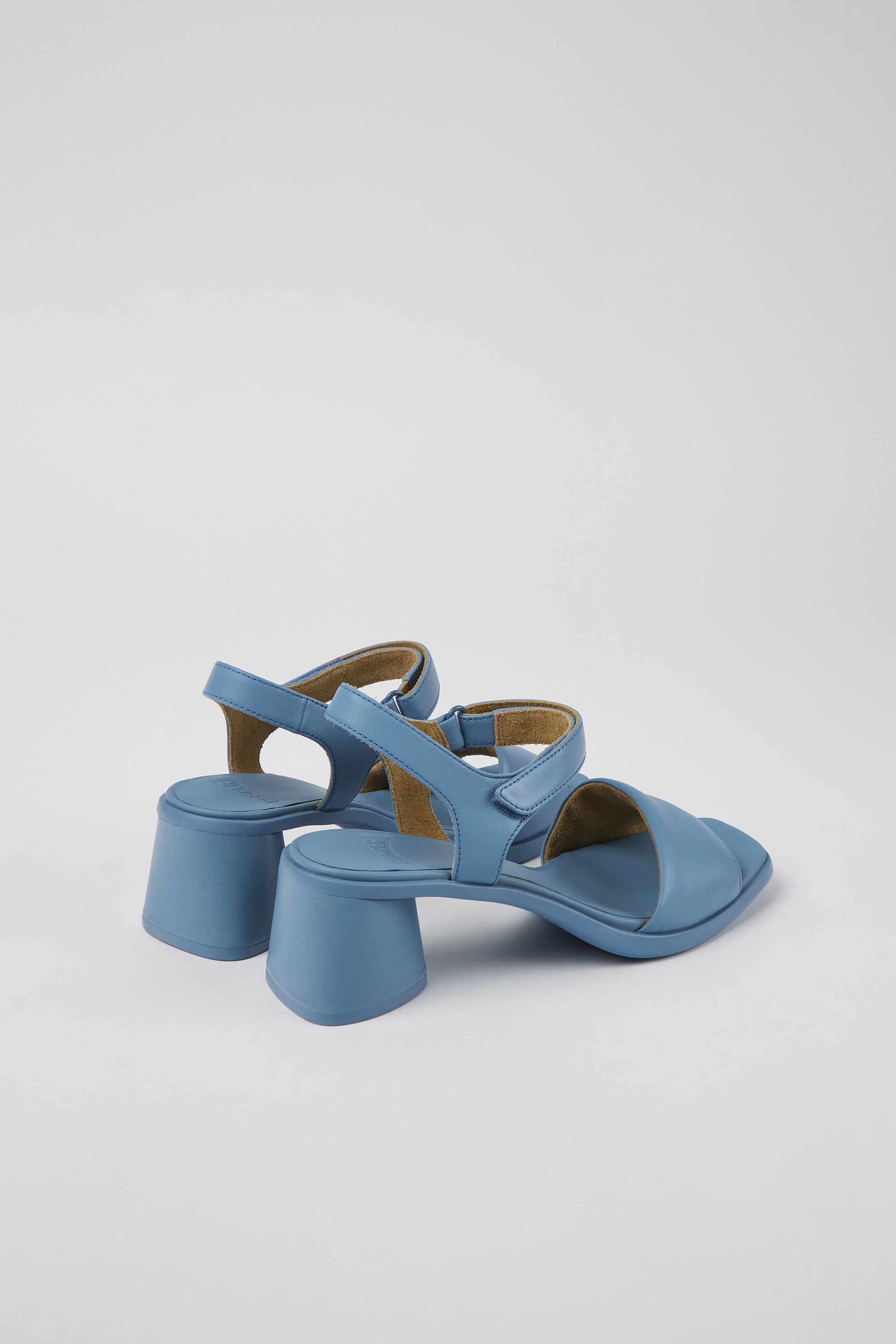 Kiara - Blue leather sandals for women