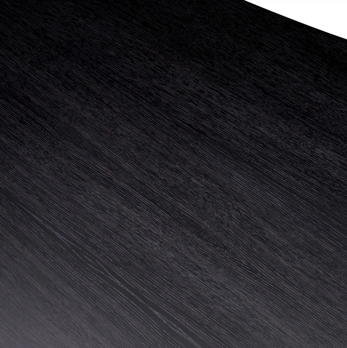 Casa Padrino mesa de centro de lujo negro gris 185 x 120 x A. 30 cm - Mesa de sal¨®n de madera maciza con tablero ligeramente curvado - Muebles de sal¨®n - Muebles de hotel - Muebles de lujo