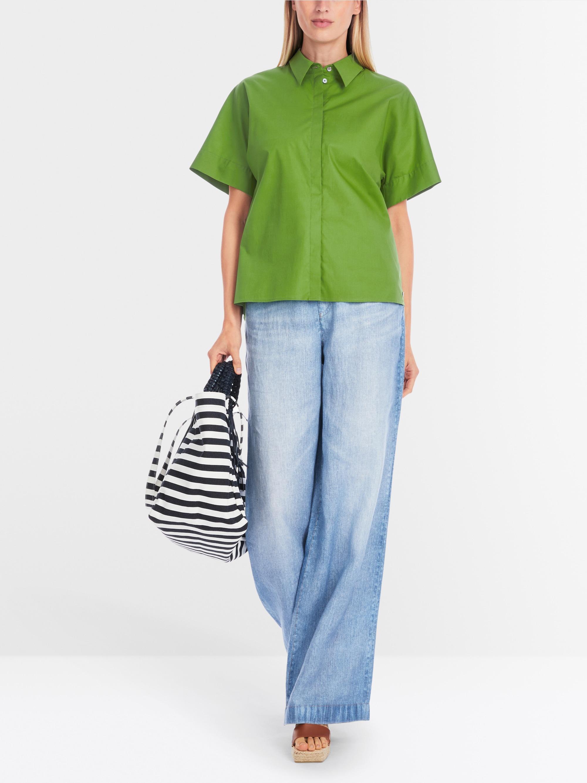 Marc-Cain Minimalist kimono-style shirt blouse