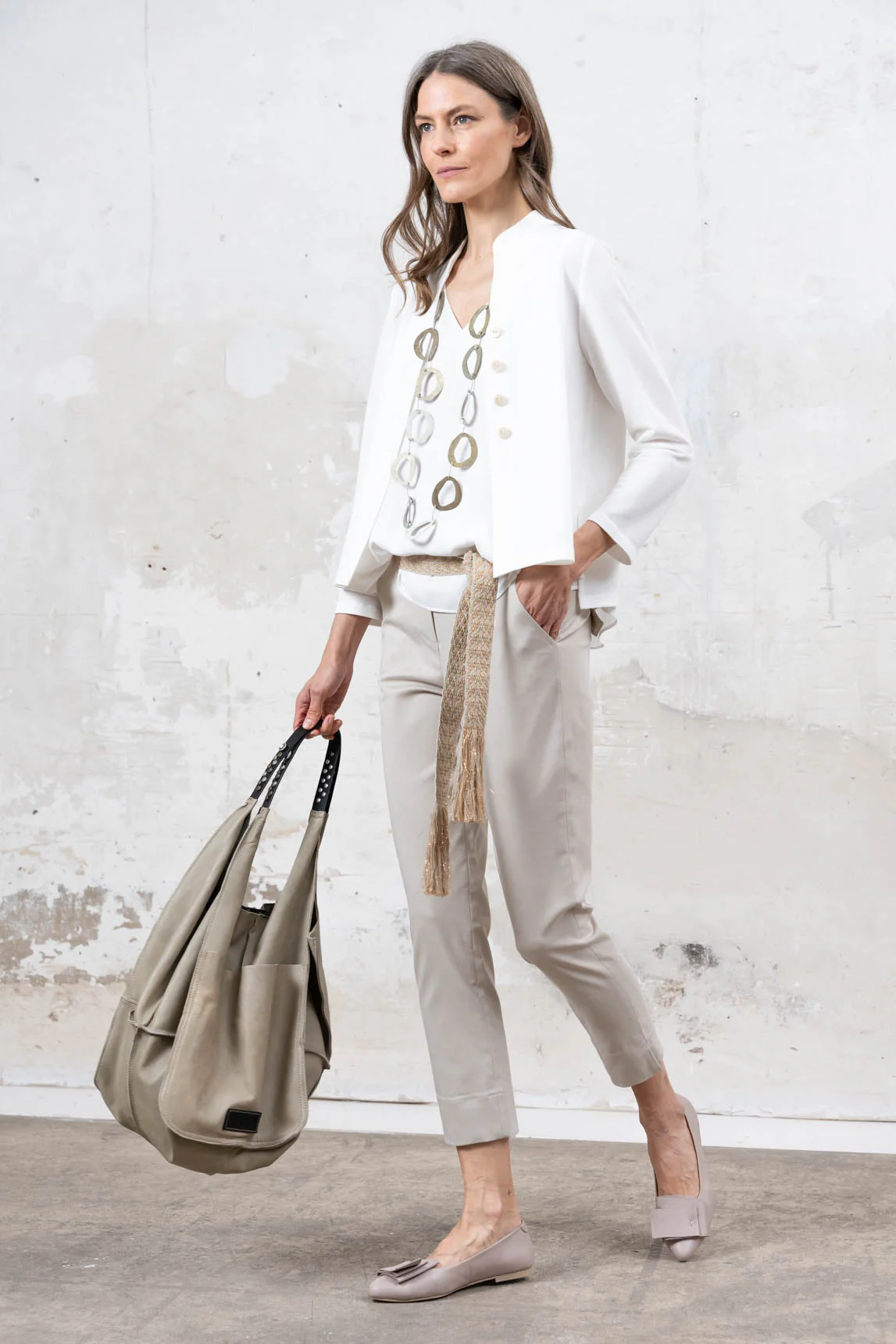 Rivera-spain Pantalón Firenze hueso