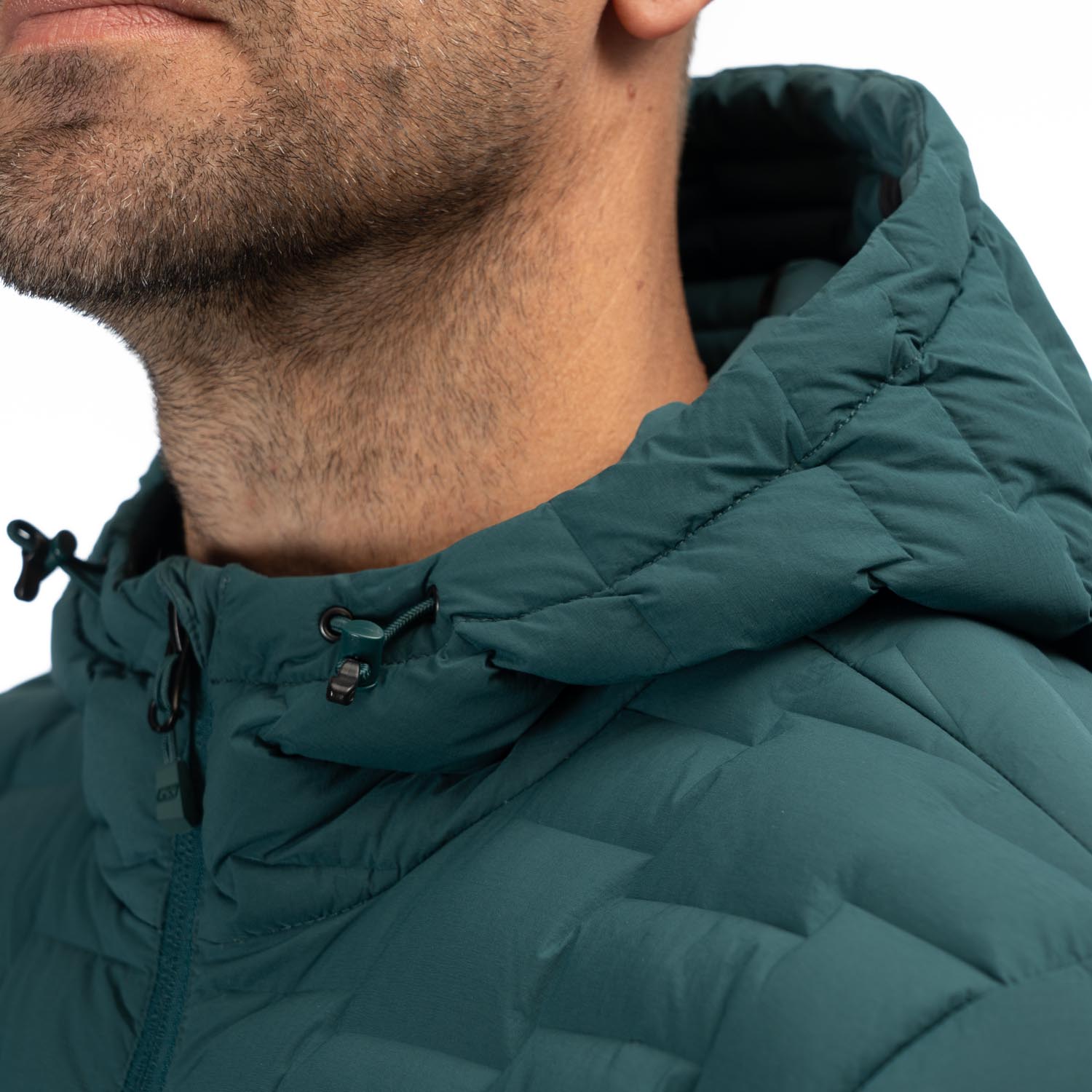 Boulder Stretch Down Hooded Jacket