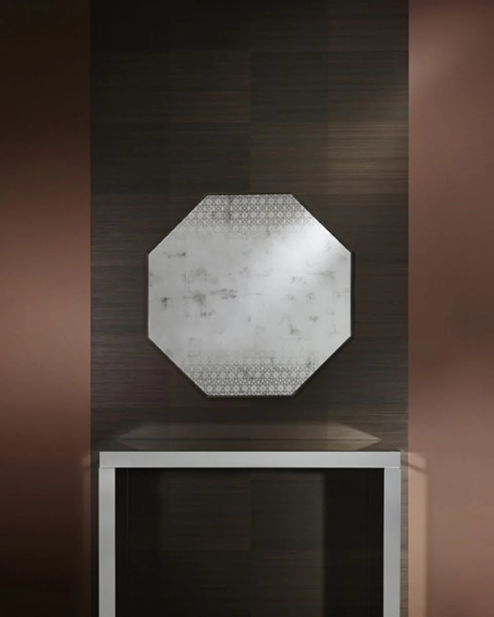 Casa Padrino Art Deco Vintage wall mirror antique style silver