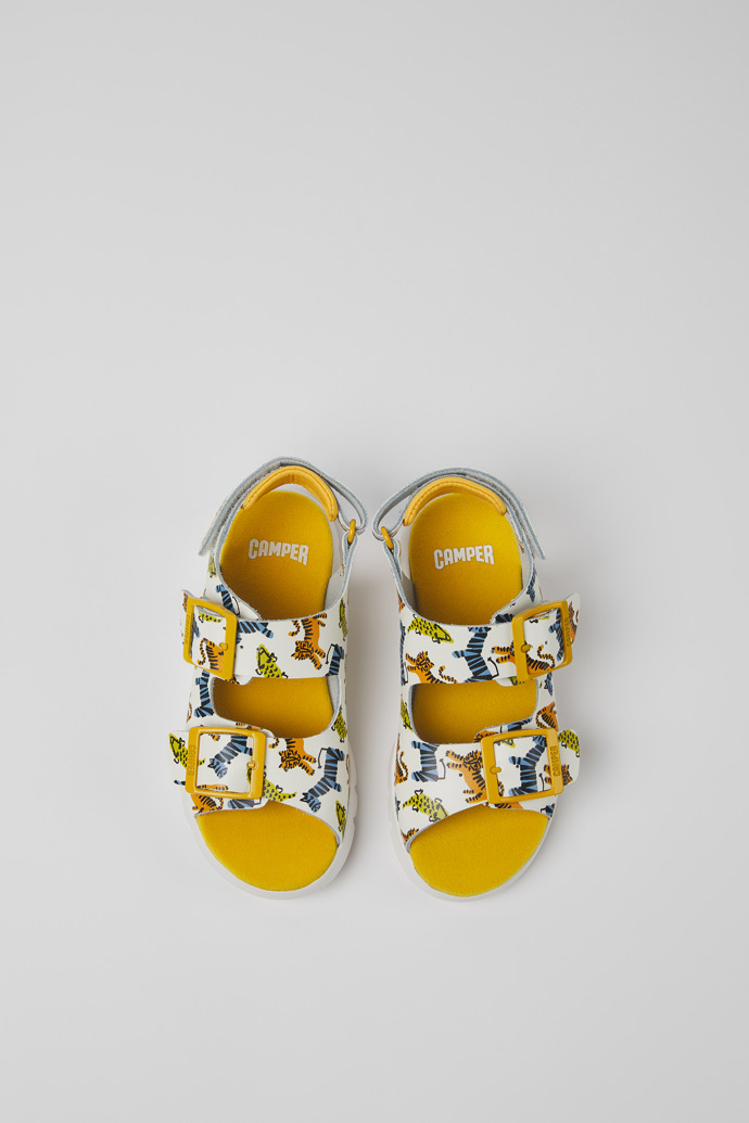 Caterpillar Multicolored leather sandals for boys