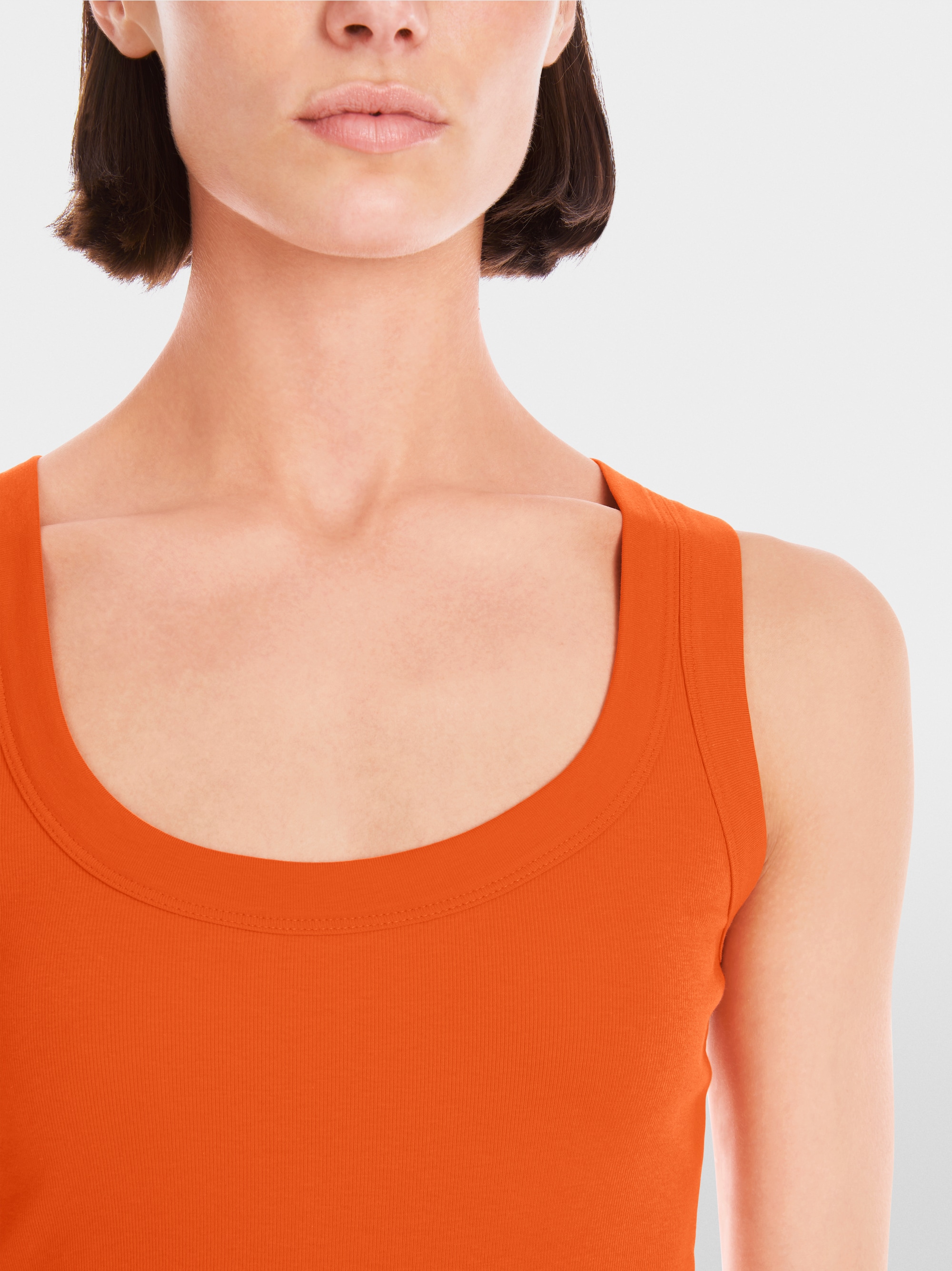 Marc-Cain Sleeveless top in cotton rib