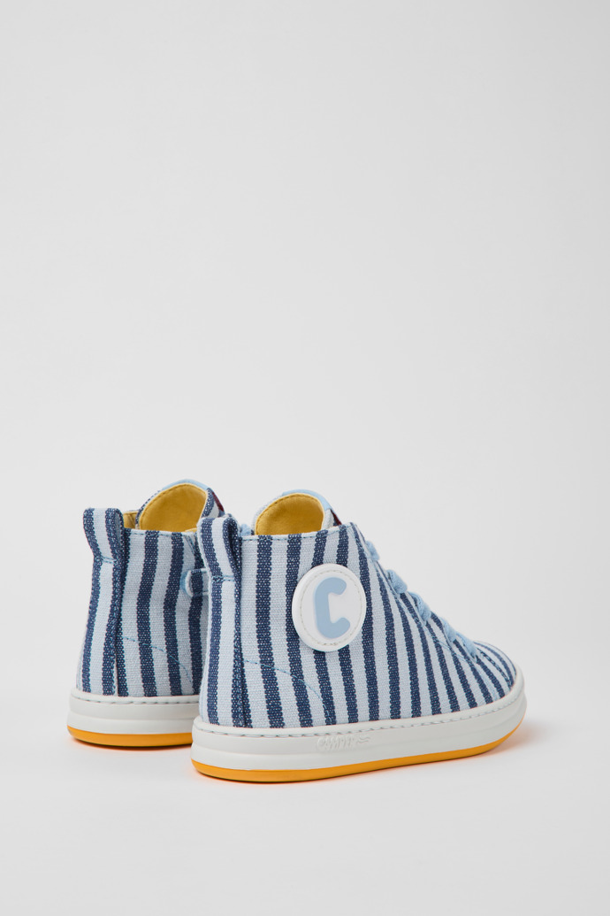 Runner Sneakers in blue and white fabric for boys
