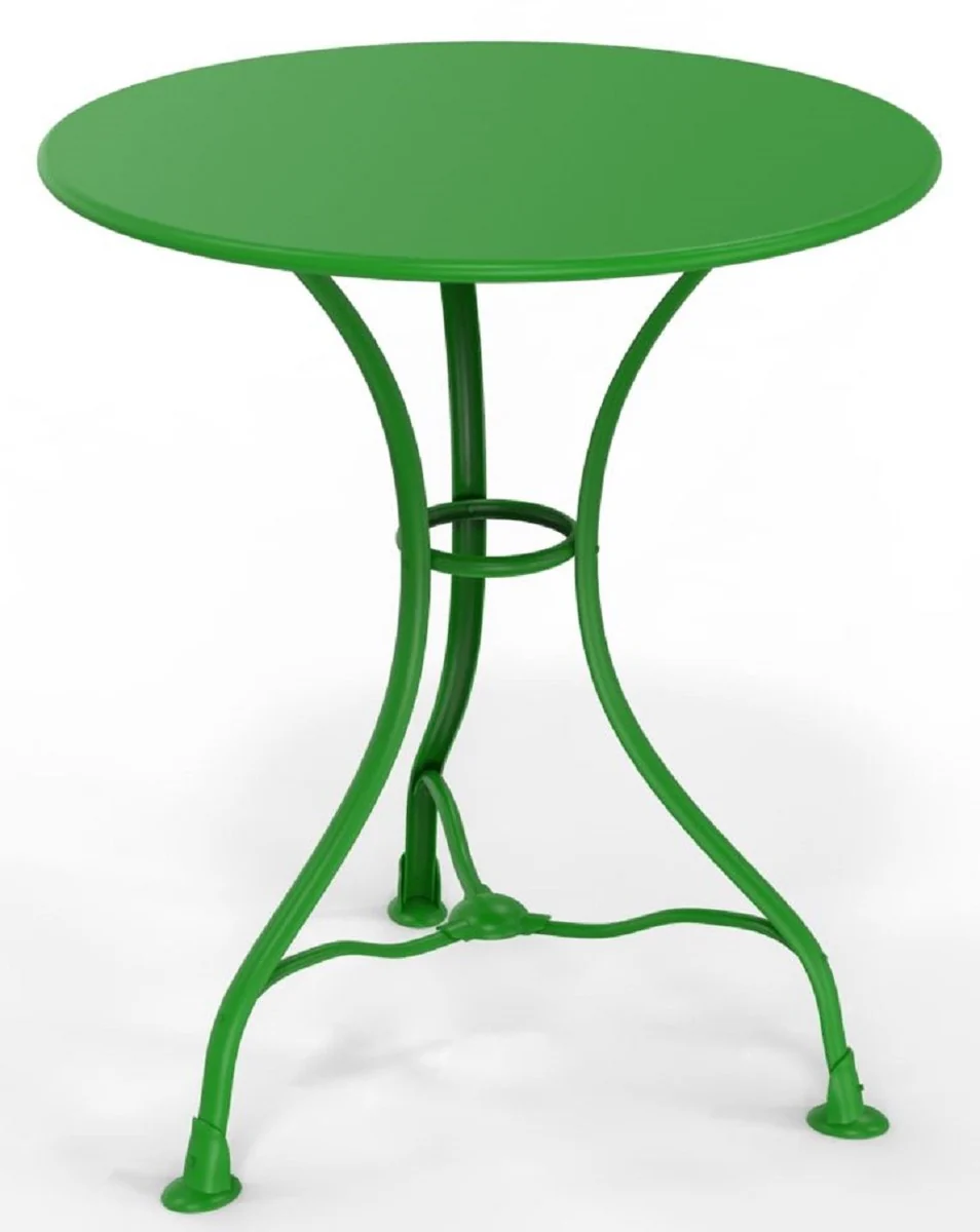 Casa Padrino mesa de jardín Art Nouveau Ø 60 x A. 70 cm - Varios Colores - Mesa de jardín y terraza redonda de hierro forjado - Muebles de jardín y terraza Art Nouveau de hierro forjado