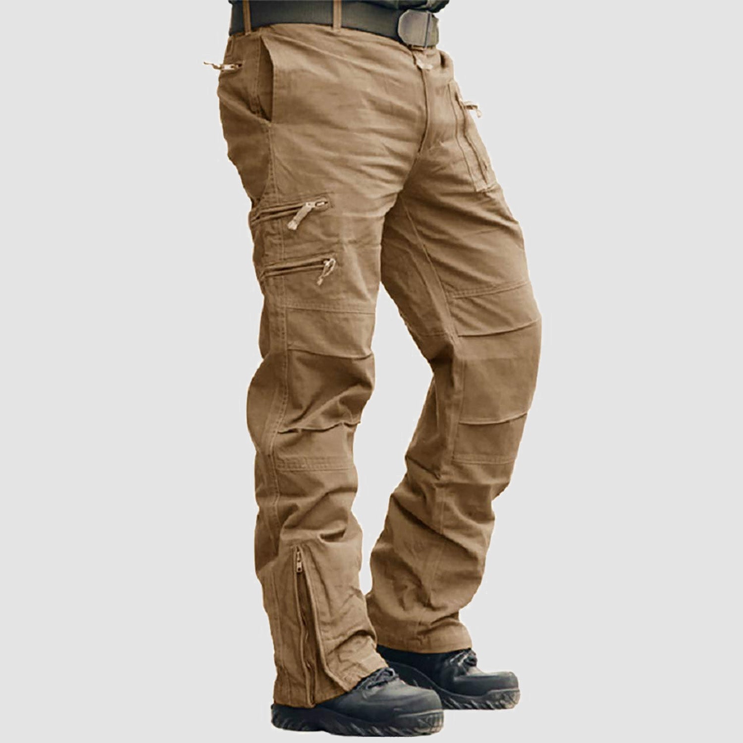 Men's Tactical Pants with 9 Pockets Ripstop Cargo Pants Lightweight Hiking