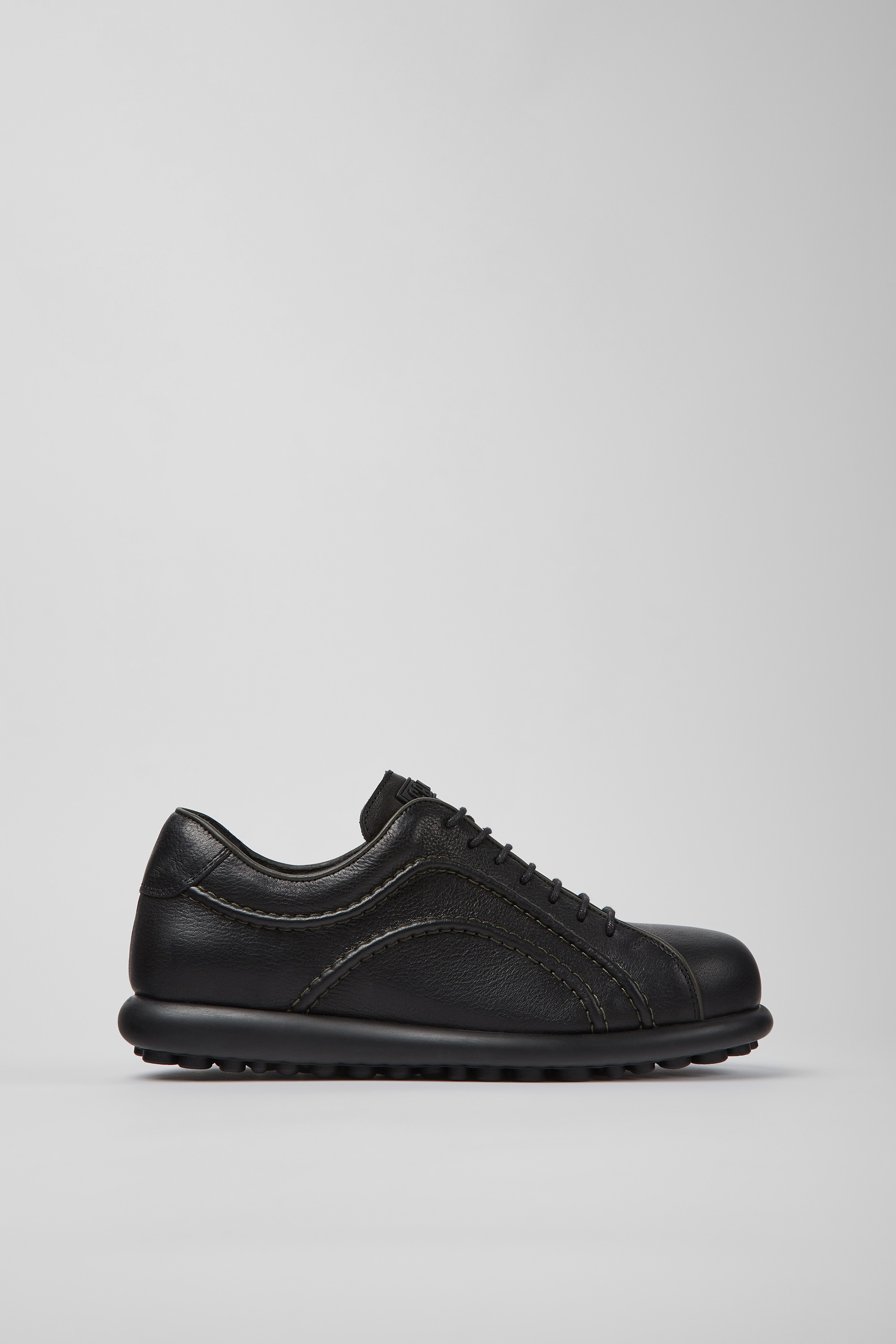 Pelotas - Black vegetable tanned leather  shoes for men