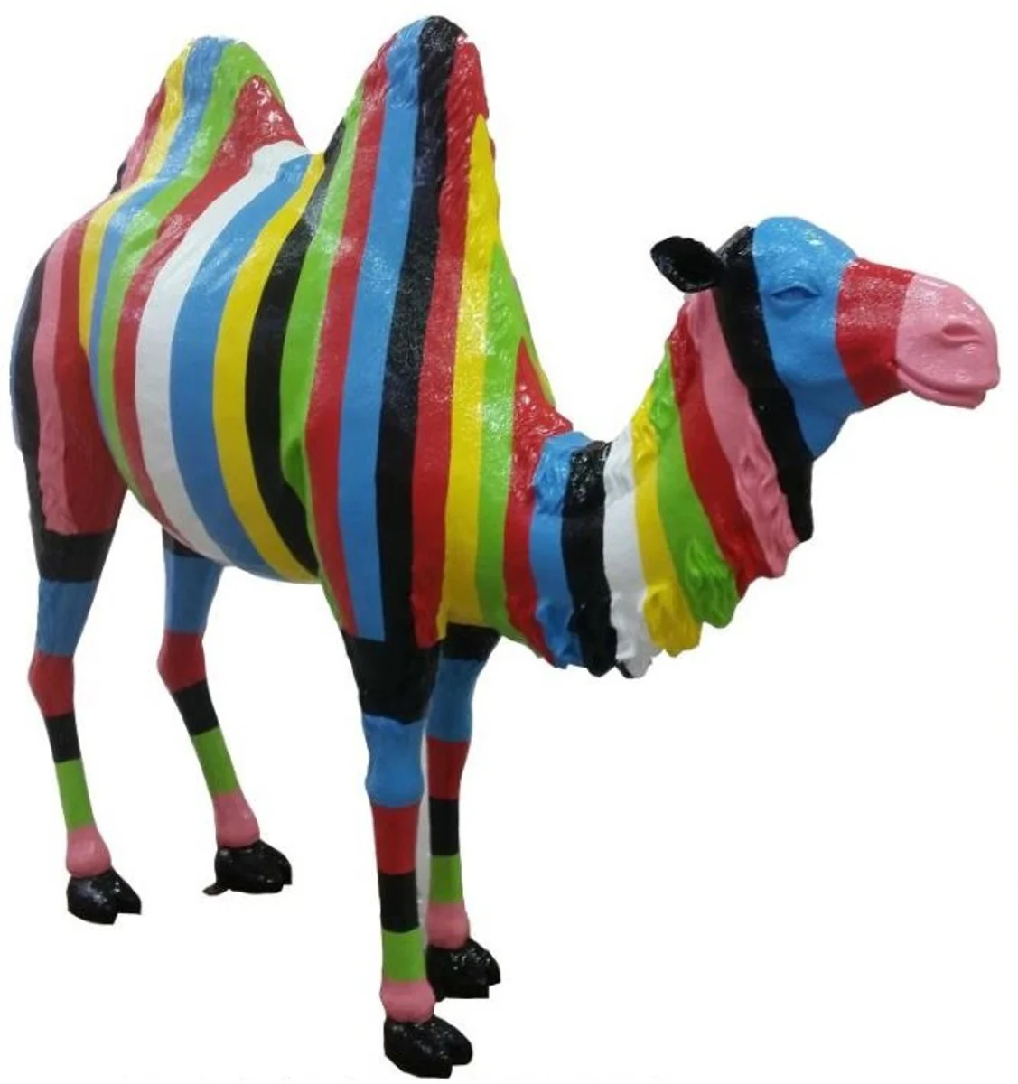 Casa Padrino escultura decoración de diseño de jardín camello multicolor 210 x A. 185 cm - Figura de Jardín de Tamaño Natural - Enorme Figura de Decoración - Figura Animal