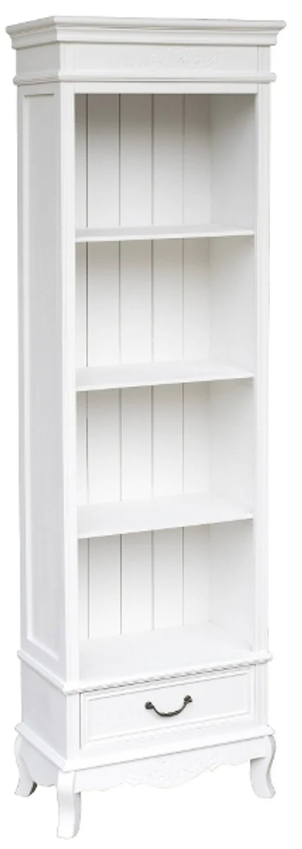 Casa Padrino Country Style Bookcase White 53 x 30 x H. 178 cm - Country Style Furniture