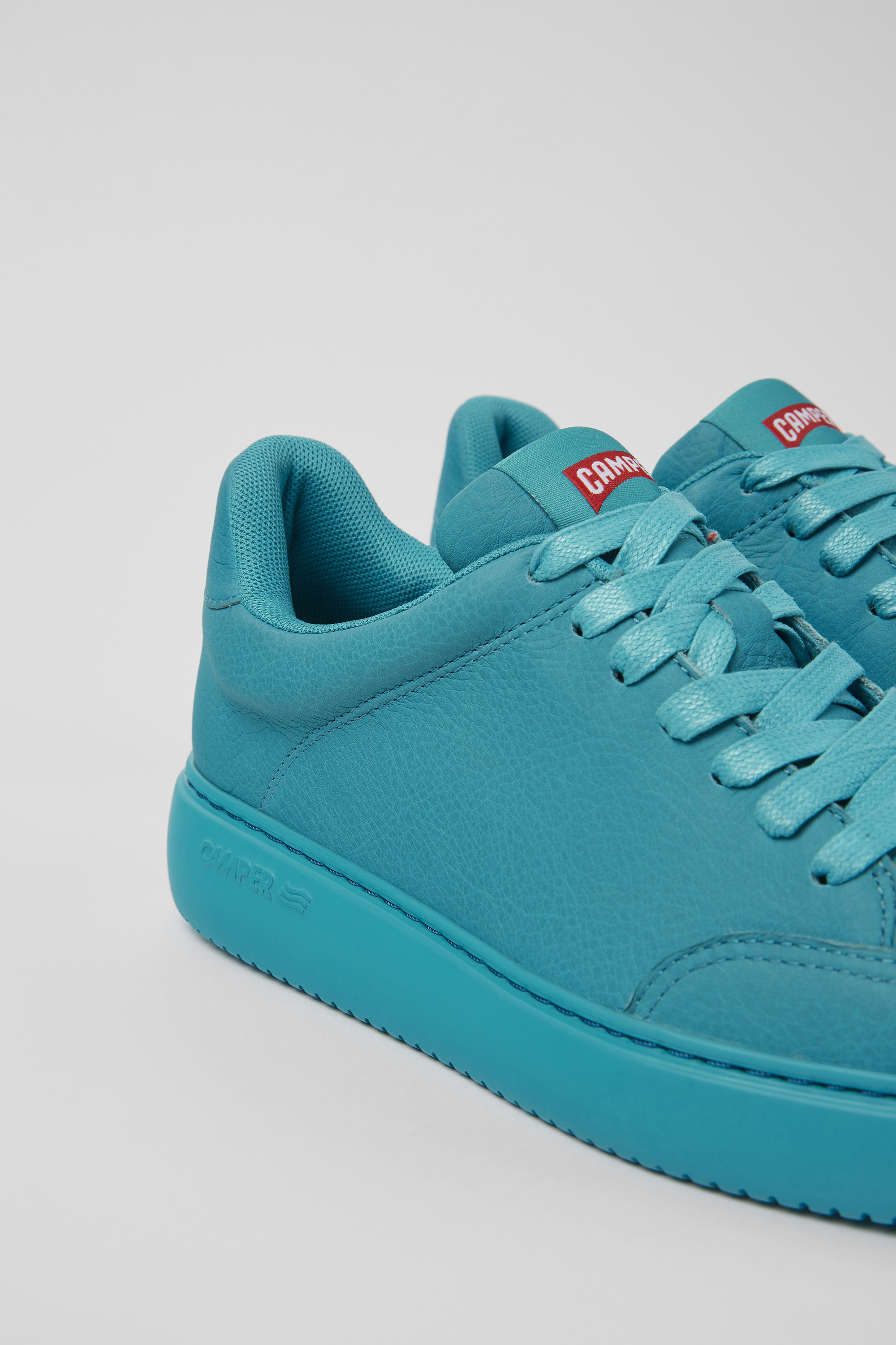 Runner K21 - Blue leather sneakers for women