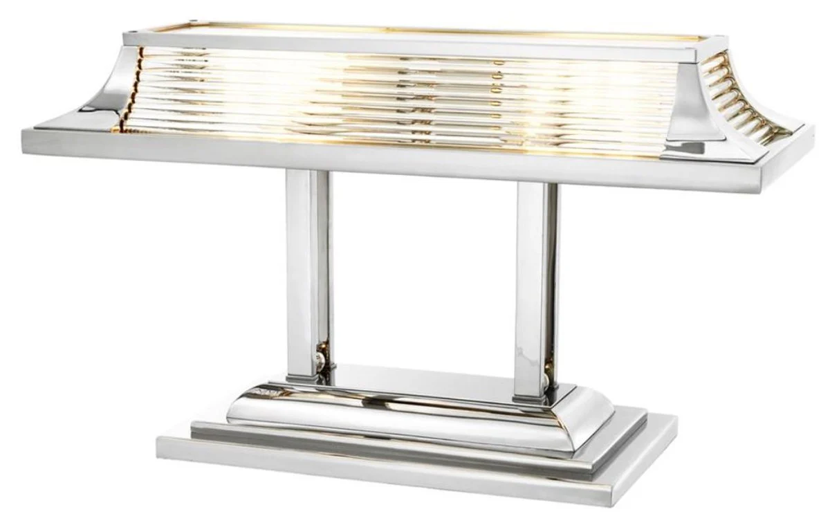 Casa Padrino luxury desk lamp / table lamp silver 69 x 29 x H. 40 cm - Luxury Office Furniture