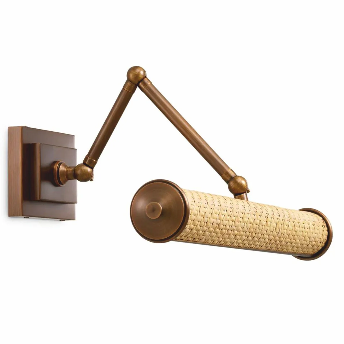 Casa Padrino l¨¢mpara de pared de lujo lat¨®n antiguo / natural 43 cm - Iluminaci¨®n de lujo