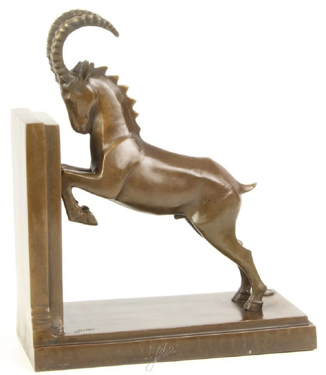 Casa Padrino figura de gacela de bronce de lujo 20,4 x 10 x H. 25,6 cm - Figura de Bronce Decorada