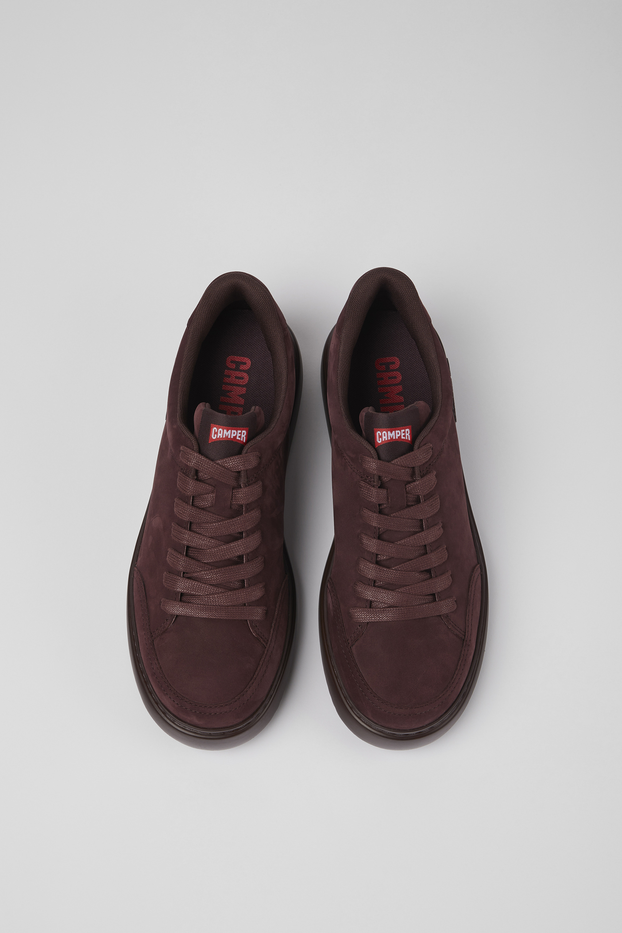 Runner K21 - Burgundy nubuck sneakers for men