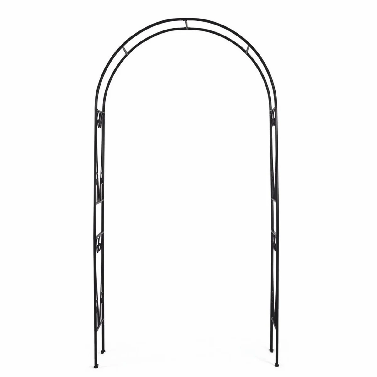Casa Padrino Arco de Rosas Art Nouveau Negro Al. 210 cm - Accesorios de Decoraci¨®n de Jard¨ªn