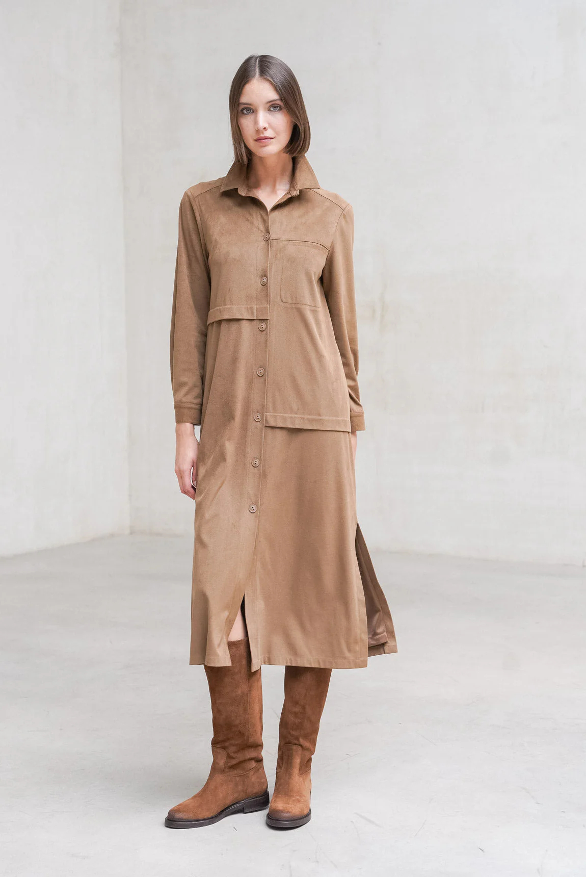 Rivera-spain Vestido levita Asti camel