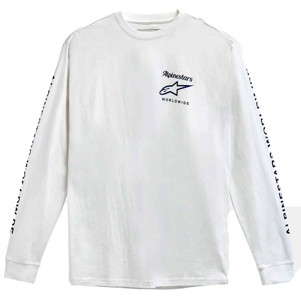 CAMISETA ALPINESTARS AUTHENTICATED LONG SLEEVE BLANCO