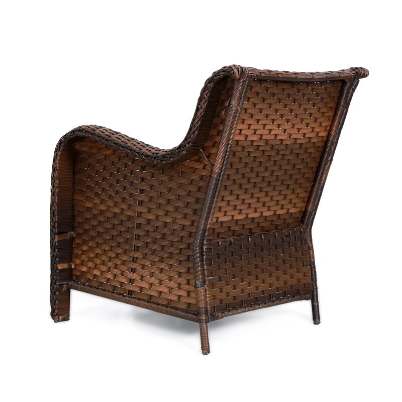 Jann Wicker/Rattan 2 - Person Seating Group with Cushions