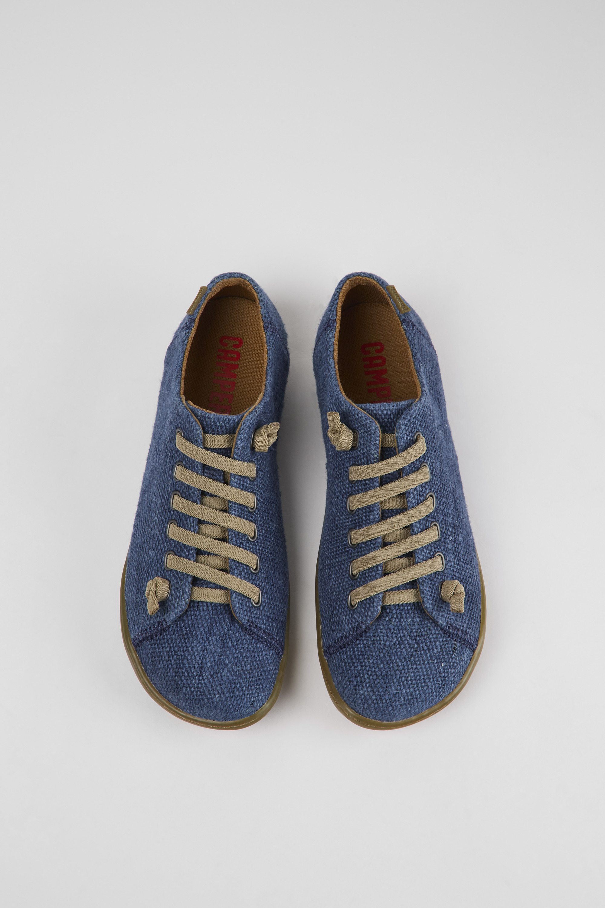 Peu - Blue textile shoes for women