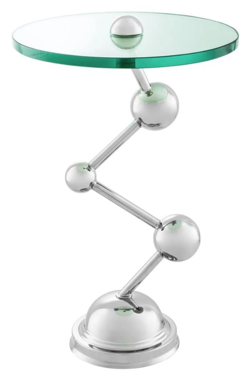 Casa Padrino mesa auxiliar de lujo plata 40 x H. 65 cm - edición limitada