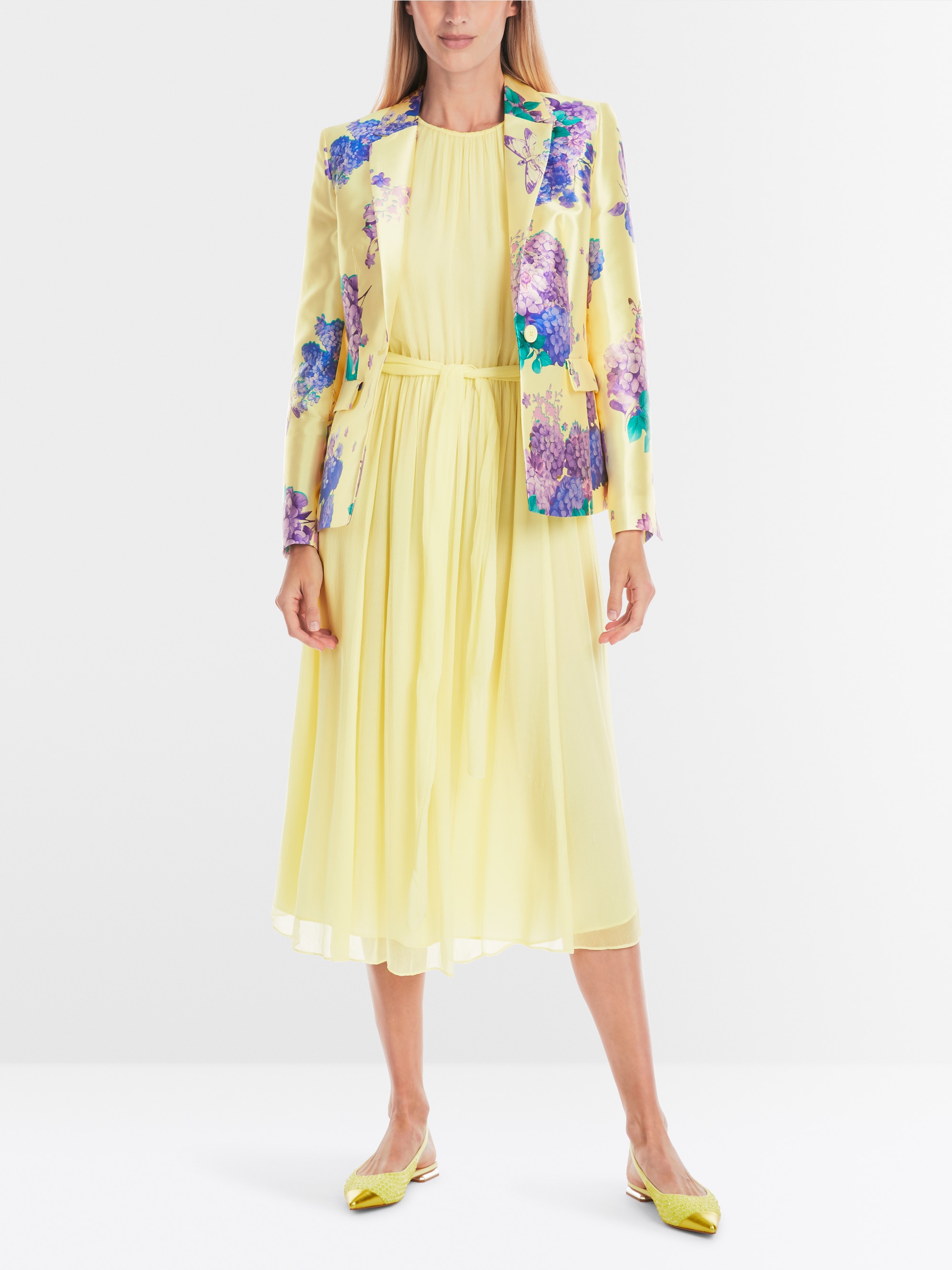 Marc-Cain Plain delicate viscose crepe dress