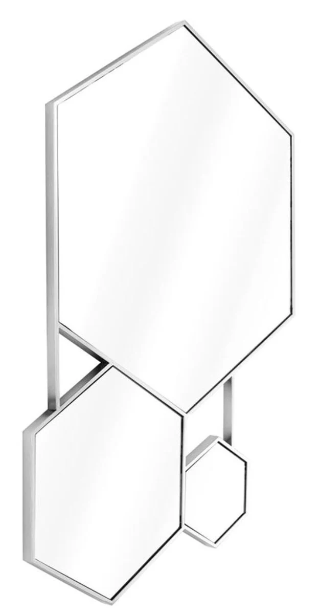 Casa Padrino espejo de lujo plateado 87 x H. 132 cm - espejo de sala de estar