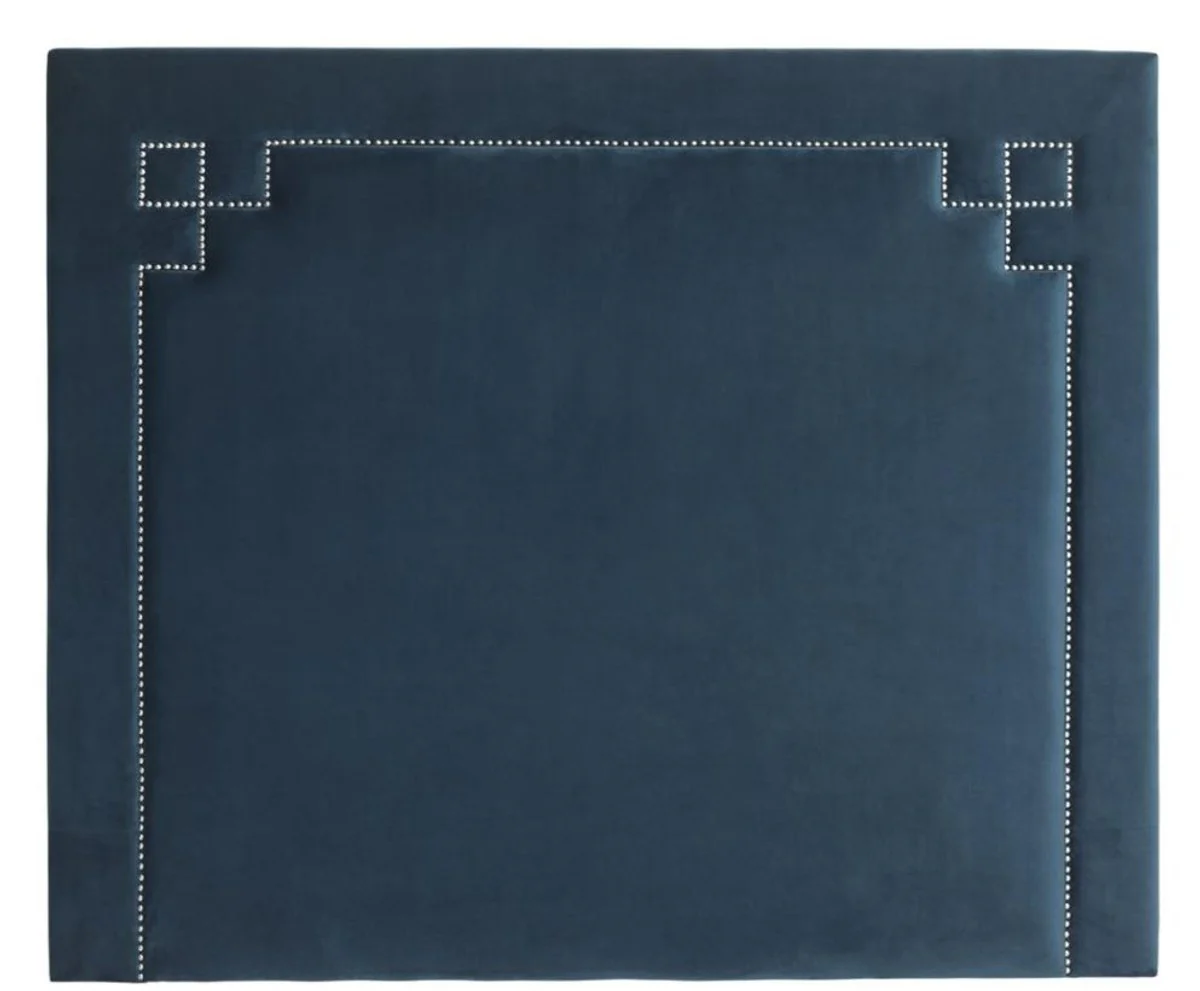 Casa Padrino cabecero de cama de diseño de color azul 180 x H. 150 cm - muebles de dormitorio de lujo