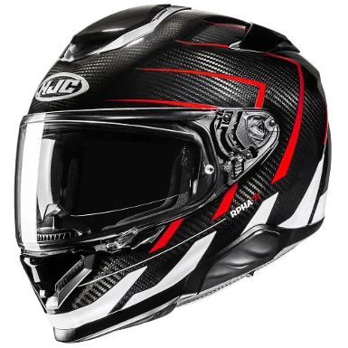 CASCO HJC RPHA 71 CARBON CANO - NEGRO / ROJO