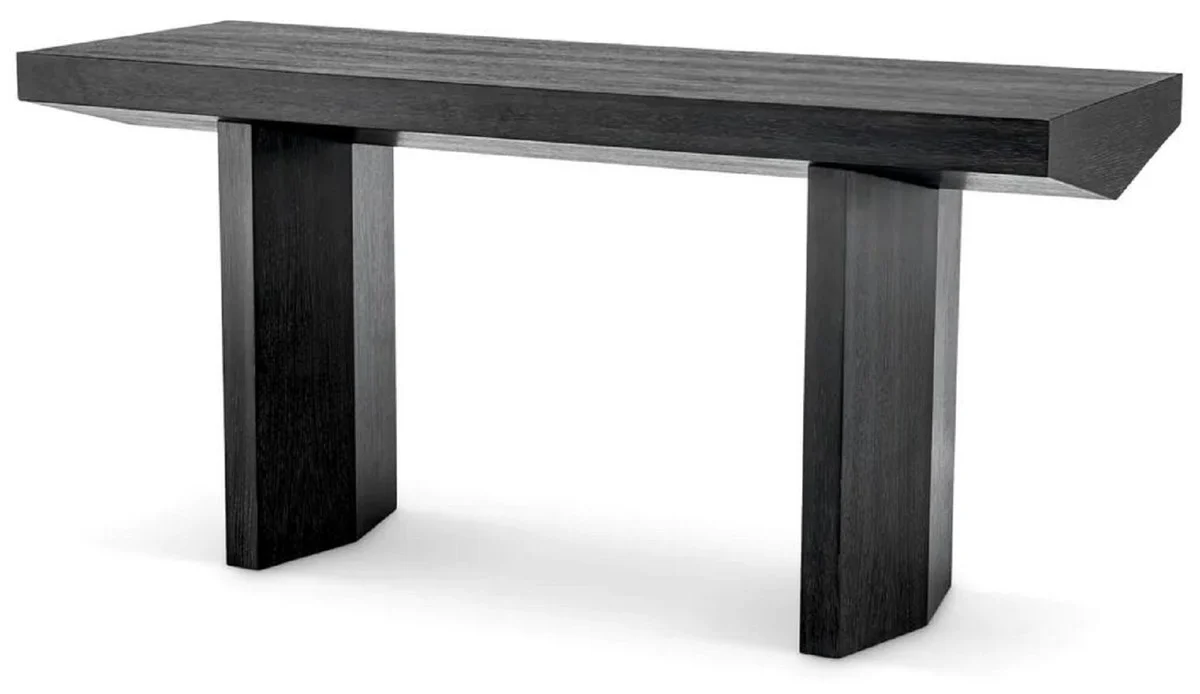 Casa Padrino consola de lujo negro gris 160 x 55,5 x A. 76,5 cm - Mesa consola rectangular - Muebles de sal¨®n - Muebles de lujo - Interiores de lujo