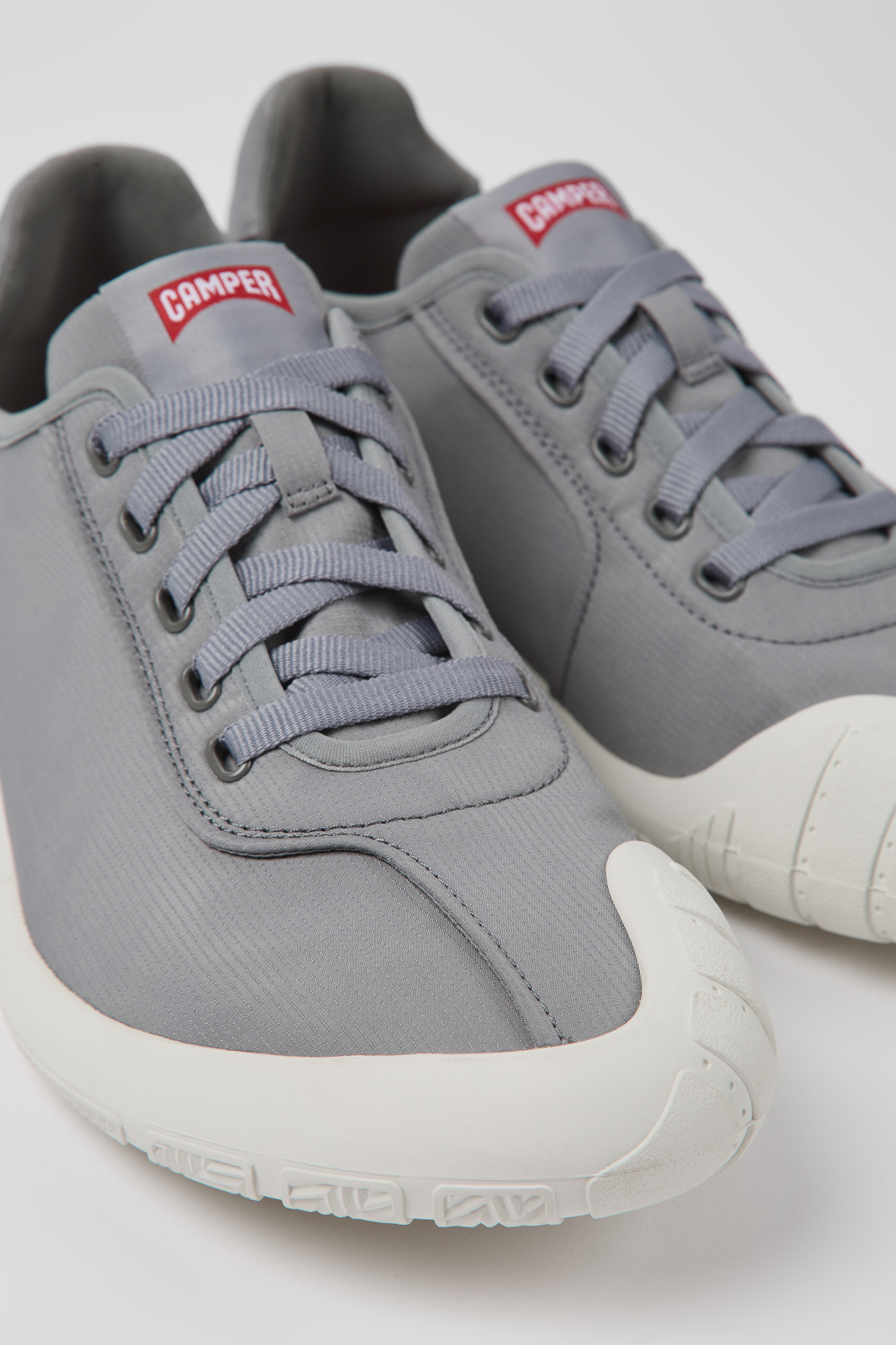 Path - Gray textile sneakers for men