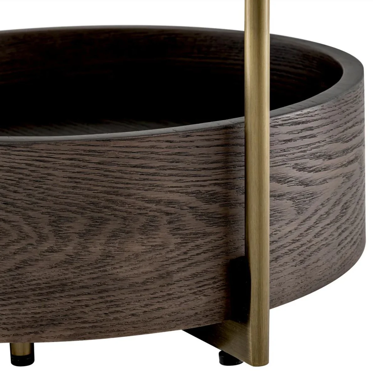 Casa Padrino mesa auxiliar de lujo con tapa de m¨¢rmol marr¨®n / blanco / lat¨®n 59,5 x 45 x A. 54,5 cm - Muebles de sal¨®n - Muebles de lujo - Interiores de sal¨®n - Calidad de lujo