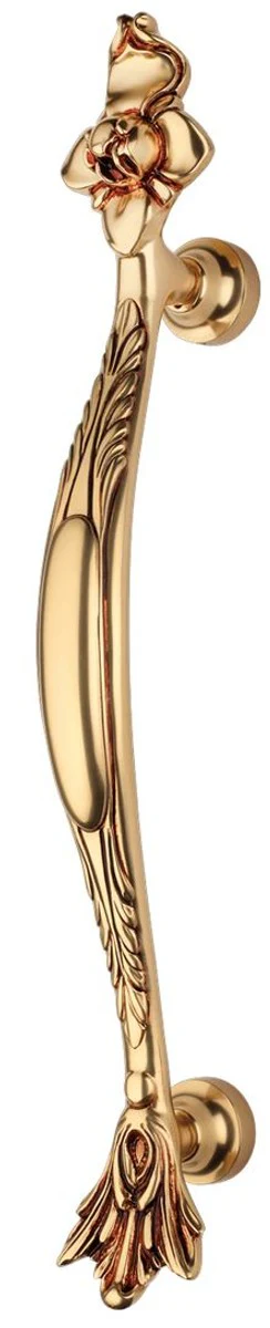 Casa Padrino conjunto de manija de puerta de latón barroco oro francés 47 cm - Muebles Barroco