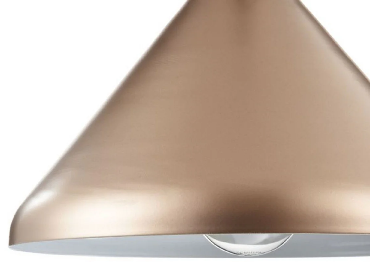 Casa Padrino Lámpara Colgante Champagne / Plata Ø 22,5 cm - Lámpara de Altura Regulable