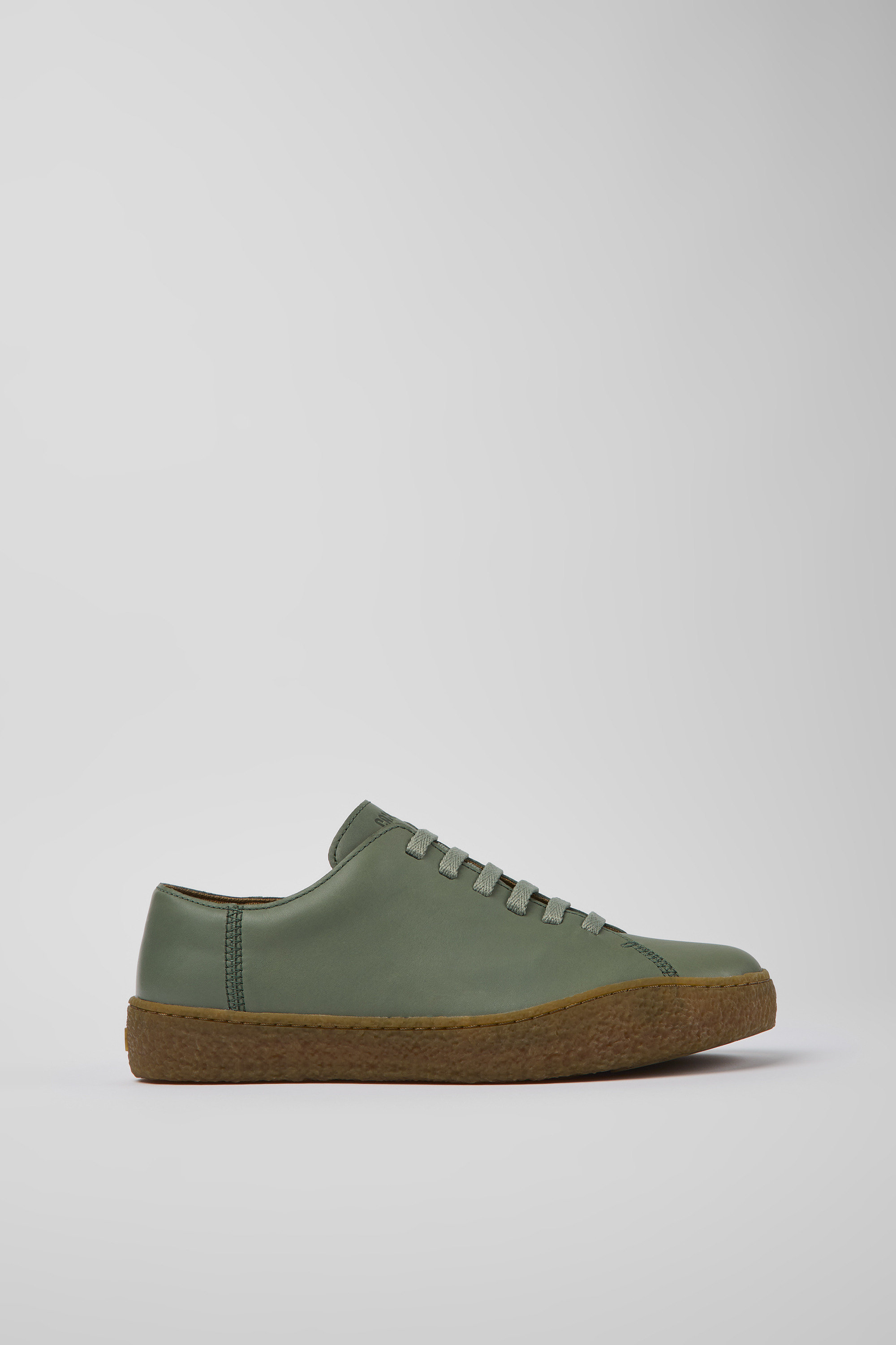 Peu Terreno - Green leather shoes for men