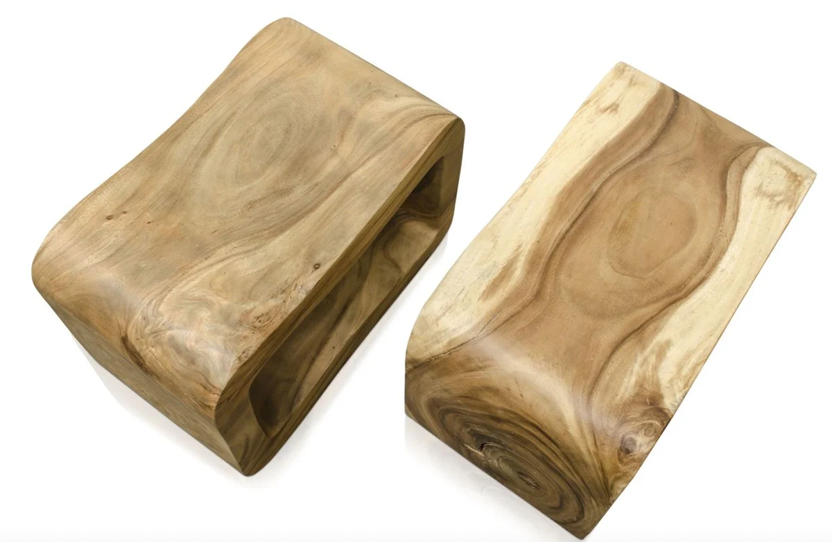 Casa Padrino mesa de auxiliar de lujo colores naturales 60 x 30 x H. 40 cm - Muebles de Sal¨®n de Dise?o