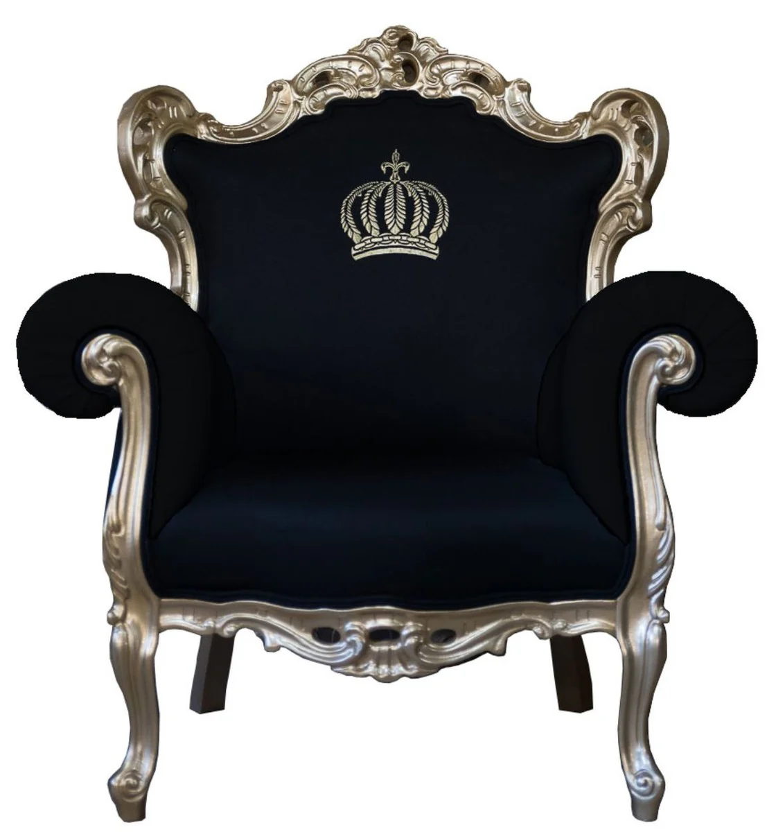 Pomp??s by Casa Padrino luxury baroque armchair black / gold - Pomp??s baroque armchair designed by Harald Gl??ckler