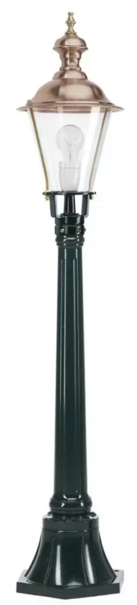 Casa Padrino l¨¢mpara de pie de jard¨ªn Art Nouveau verde / cobre ? 23,5 x A. 117 cm - Farol de jard¨ªn - L¨¢mpara de jard¨ªn - Iluminaci¨®n de jard¨ªn nost¨¢lgico - Luces de jard¨ªn nost¨¢lgico