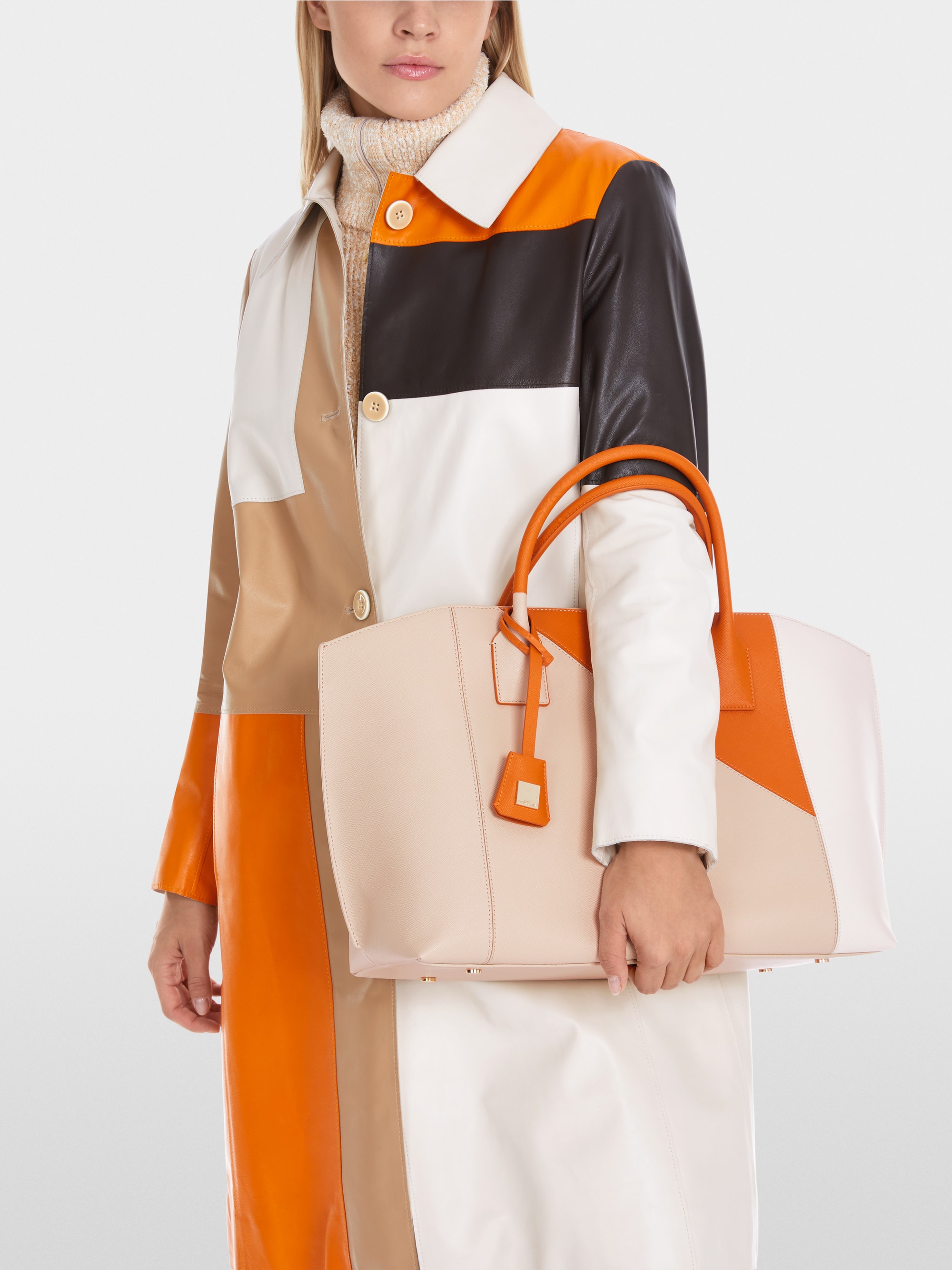 Marc-Cain Rethink Together satchel bag with patch