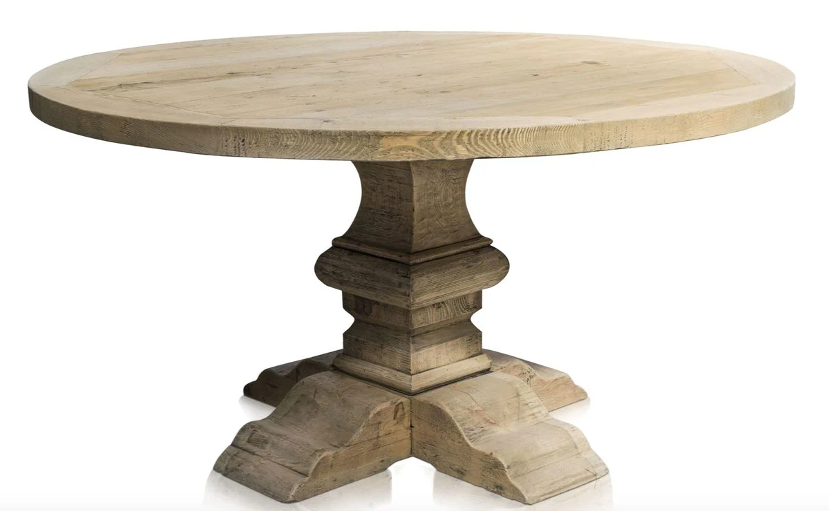 Casa Padrino mesa de comedor de lujo colores naturales 150 x H. 76 cm - Muebles de Comedor