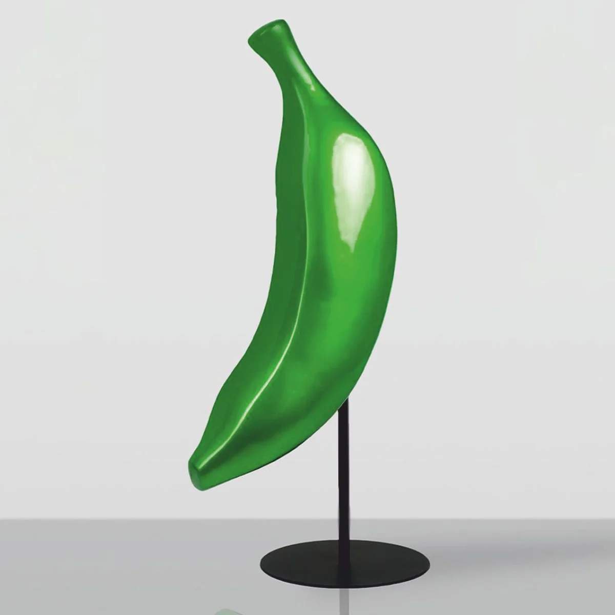 Casa Padrino pl¨¢tano decorativo XXL con soporte verde / negro A. 112 cm - Decoraci¨®n de sal¨®n y jard¨ªn