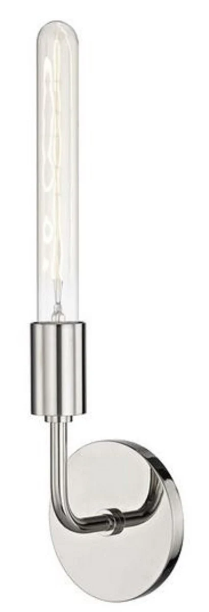 Casa Padrino lámpara de pared de lujo plata 12,1 x 9,5 x H. 42,6 cm - Lámpara de Pared para Hoteles y Restaurantes