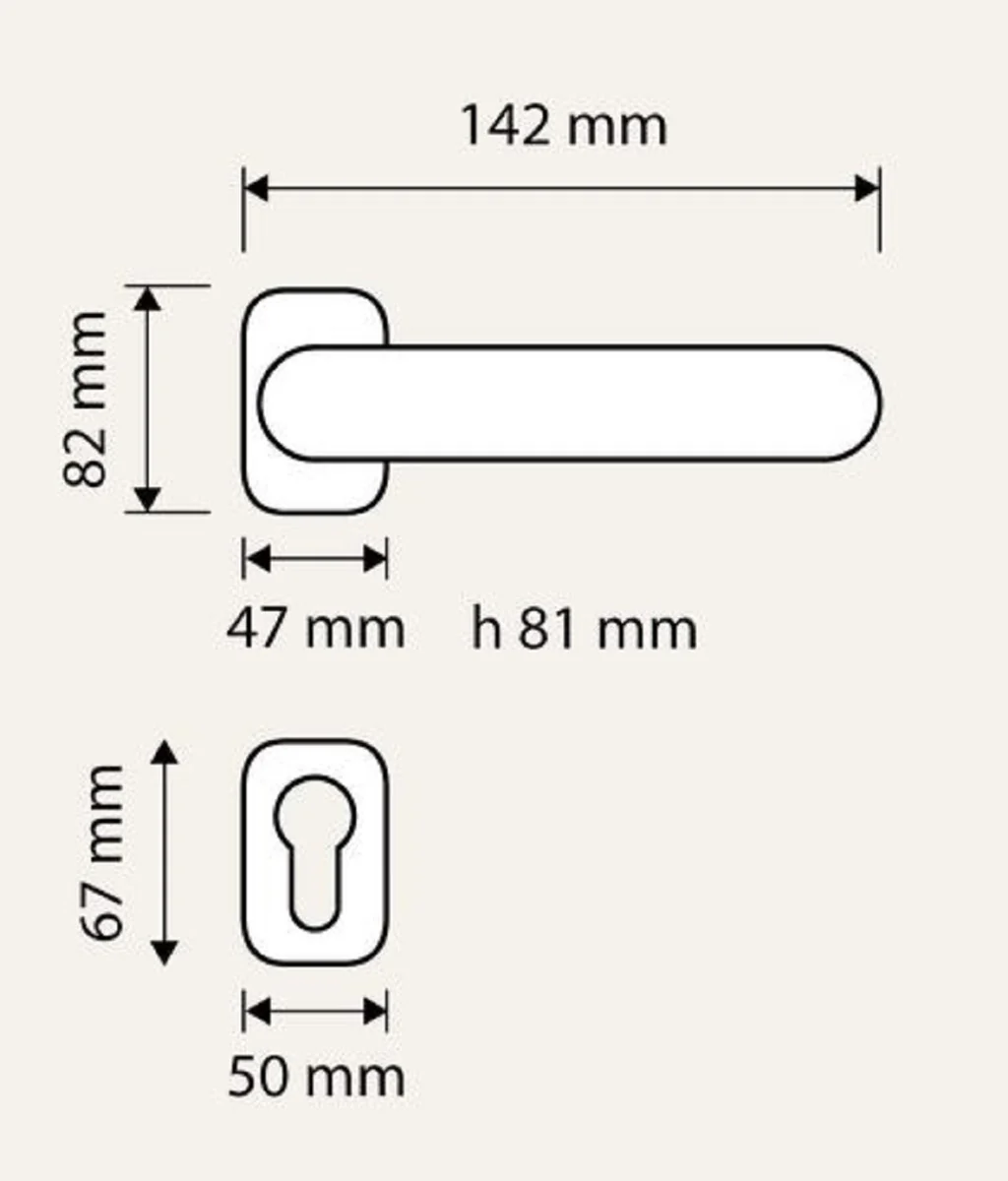 Casa Padrino conjunto de manijas de puerta barrocos con cristal Swarovski 14,2 cm - Hecho en Italia